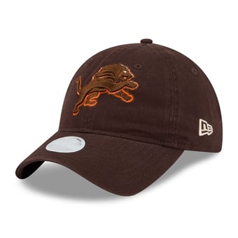 Women's New Era Brown Detroit Lions Pumpkin Spice 9TWENTY Adjustable Hat