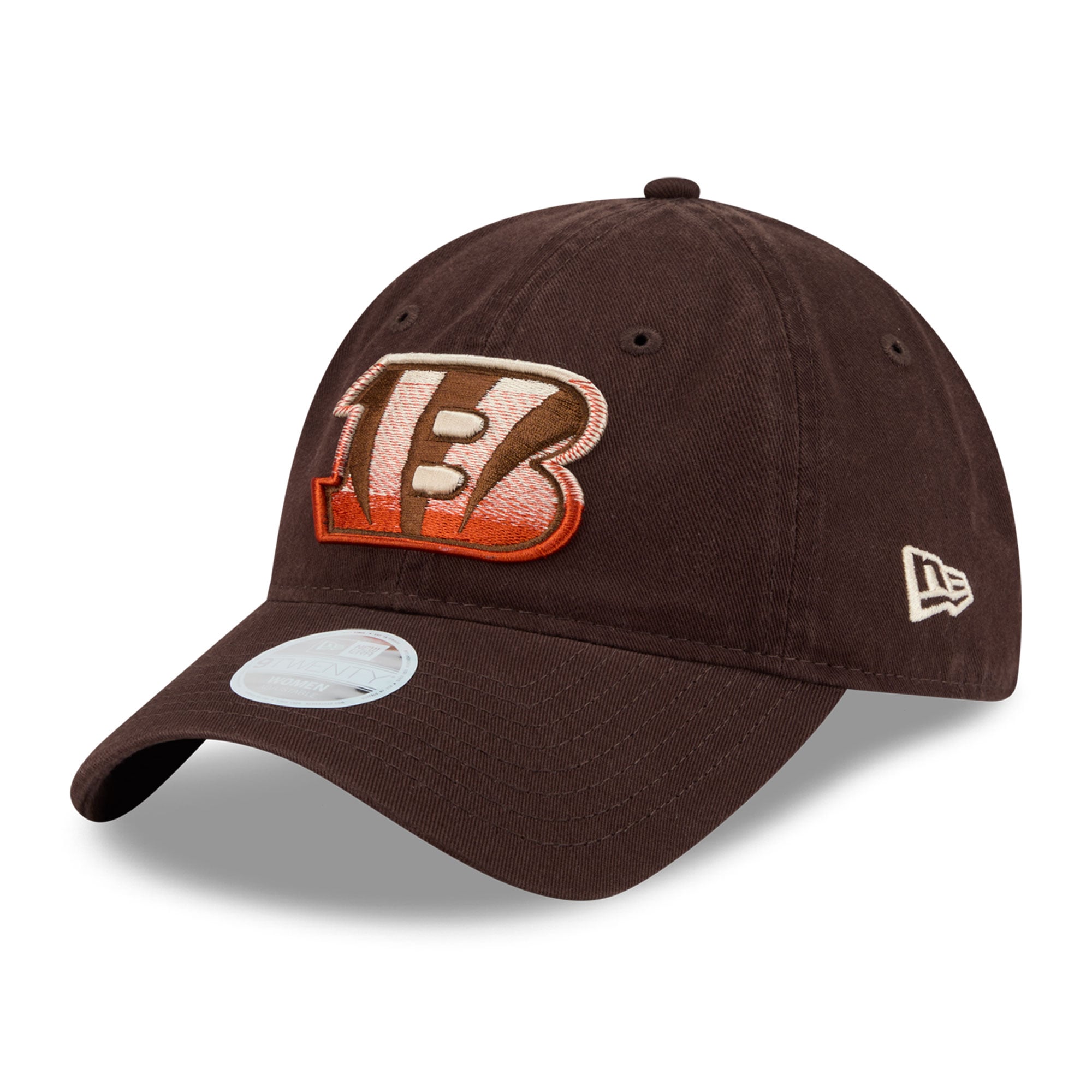 Women's New Era Brown Cincinnati Bengals Pumpkin Spice 9TWENTY Adjustable Hat