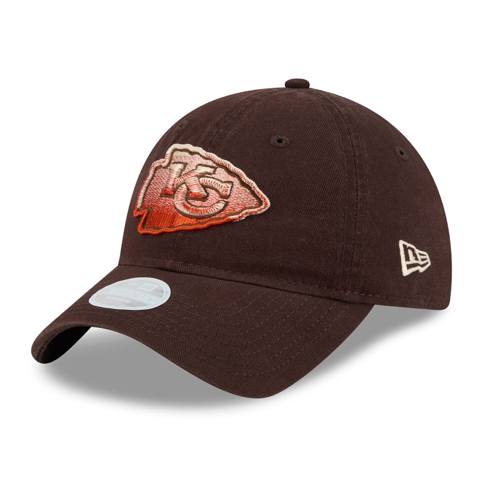 Women's New Era Brown Kansas City Chiefs Pumpkin Spice 9TWENTY Adjustable Hat