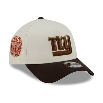 Men's New Era Cream/Brown New York Giants Pumpkin Spice A-Frame 9FORTY Adjustable Hat