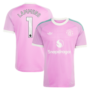 Maillot Gardien Extérieur Manchester United adidas 26/27 avec flocage Lammens 1, vue 2