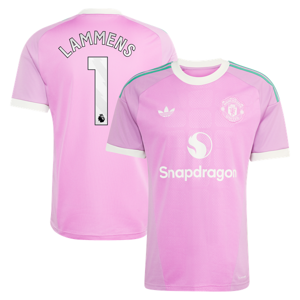 Maillot Gardien Extérieur Manchester United adidas 26/27 avec flocage Lammens 1