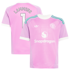 Maillot Gardien Extérieur Manchester United adidas 26/27 - Enfant avec flocage Lammens 1, vue 2