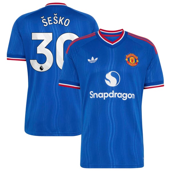 Maillot Extérieur Manchester United adidas 26/27 avec flocage Šeško 30