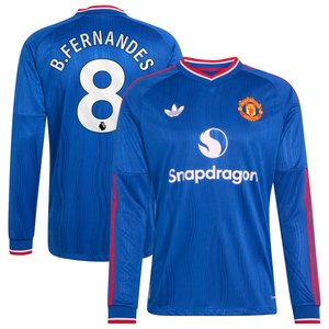 Maillot Extérieur Manchester United adidas Authentic 26/27 - Manches longues avec flocage B.Fernandes 8, vue 1