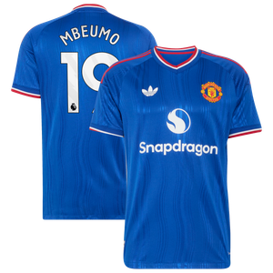 Maillot Extérieur Manchester United adidas Authentic 26/27 avec flocage Mbeumo 19, vue 2