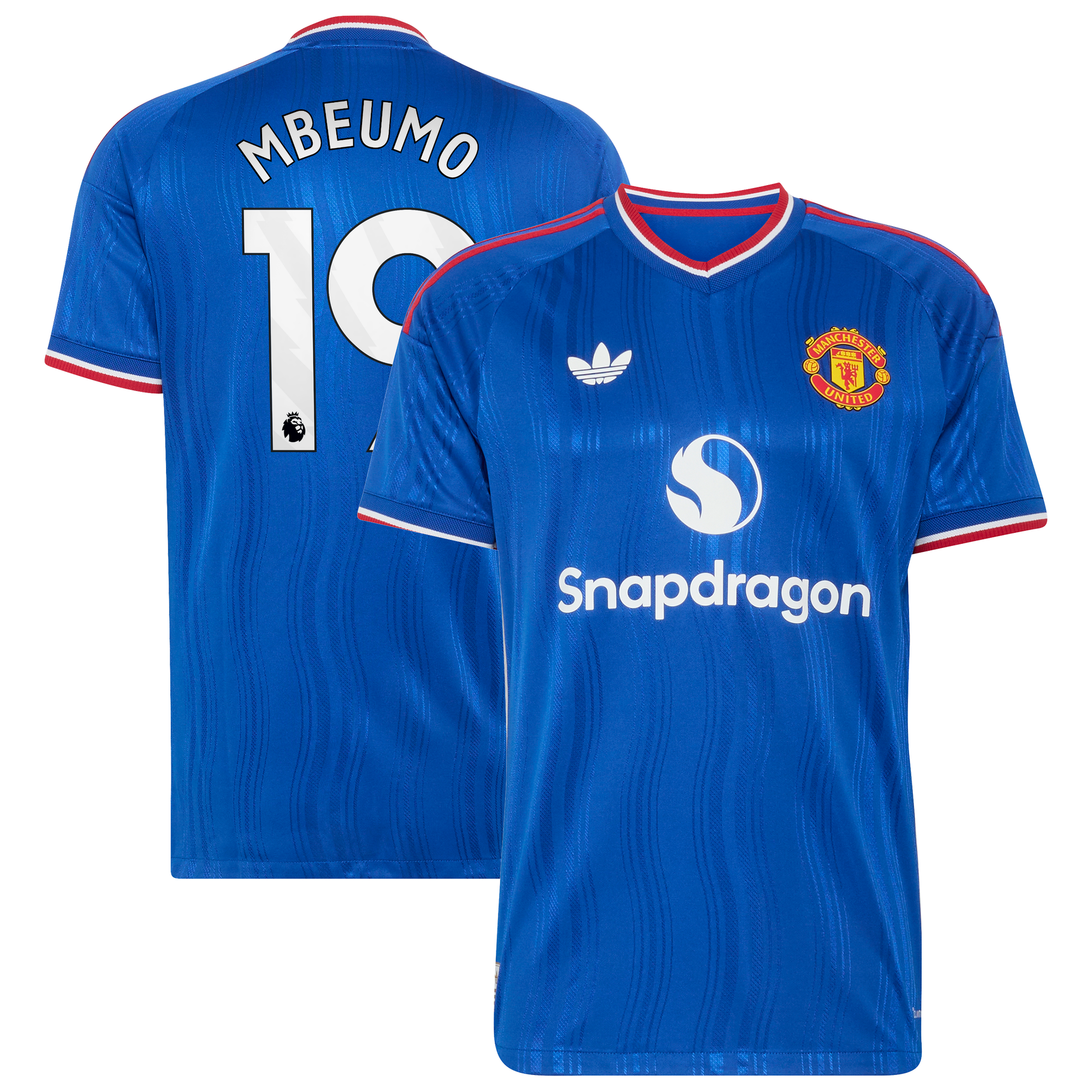Maillot Extérieur Manchester United adidas Authentic 26/27 avec flocage Mbeumo 19