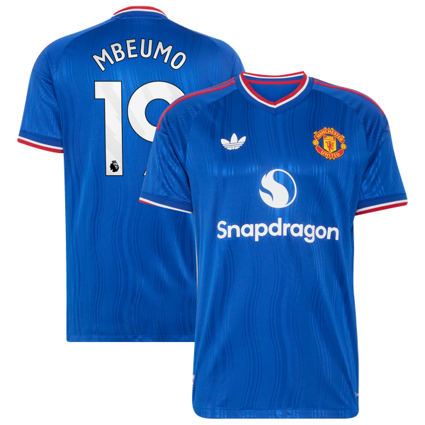 Maillot Extérieur Manchester United adidas Authentic 26/27 avec flocage Mbeumo 19