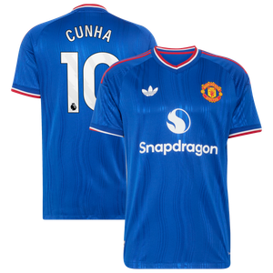 Maillot Extérieur Manchester United adidas Authentic 26/27 avec flocage Cunha 10, vue 1