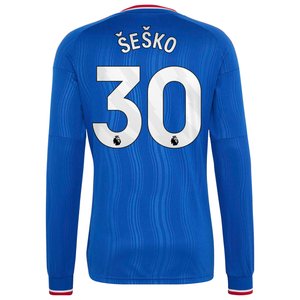 Maillot Extérieur Manchester United adidas 26/27 - Manches longues avec flocage Šeško 30, vue 4