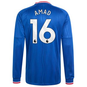 Maillot Extérieur Manchester United adidas Authentic 26/27 - Manches longues avec flocage Amad 16, vue 4