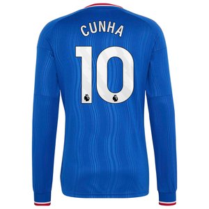 Maillot Extérieur Manchester United adidas 26/27 - Manches longues avec flocage Cunha 10, vue 4