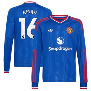 Maillot Extérieur Manchester United adidas 26/27 - Manches longues - Enfant avec flocage Amad 16, vue 1