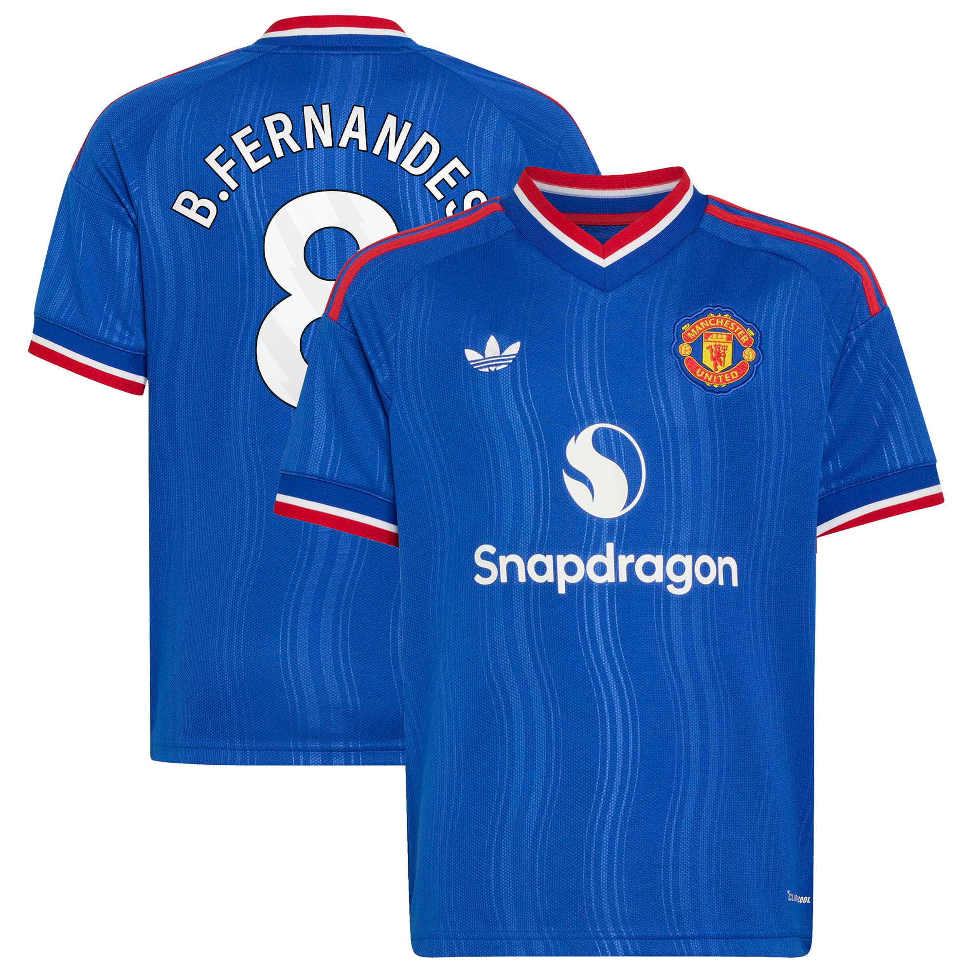 Maillot Extérieur Manchester United adidas 26/27 - Enfant avec flocage B.Fernandes 8
