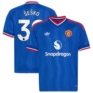 Maillot Extérieur Manchester United adidas 26/27 - Enfant avec flocage Šeško 30, vue 2