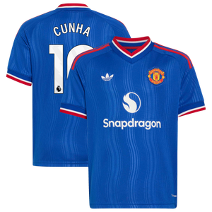 Maillot Extérieur Manchester United adidas 26/27 - Enfant avec flocage Cunha 10, vue 2