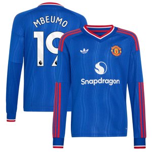 Maillot Extérieur Manchester United adidas 26/27 - Manches longues - Enfant avec flocage Mbeumo 19, vue 1