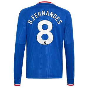 Maillot Extérieur Manchester United adidas 26/27 - Manches longues - Enfant avec flocage B.Fernandes 8, vue 4