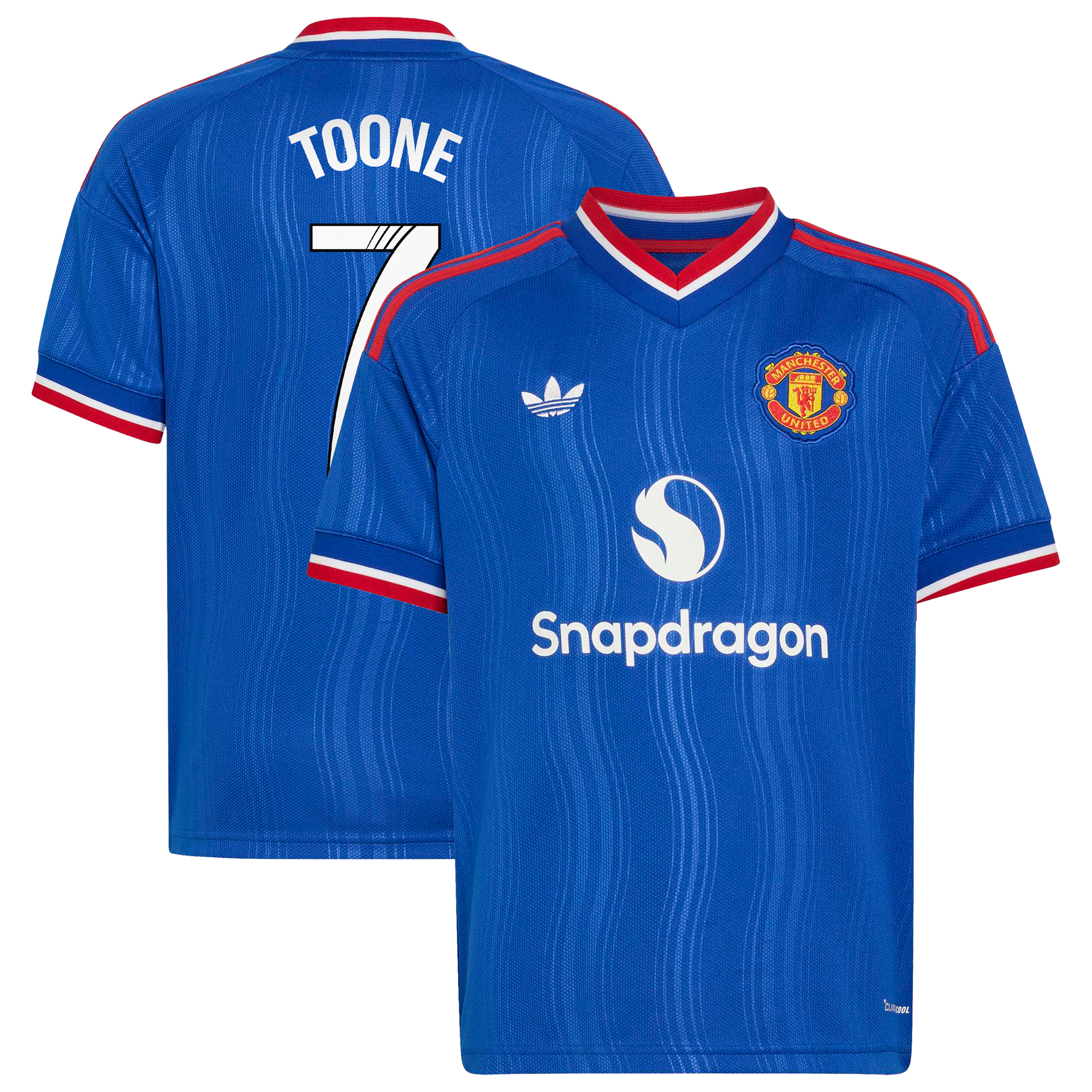 Maillot Extérieur WSL Manchester United adidas 26/27 - Enfant avec flocage Toone 7