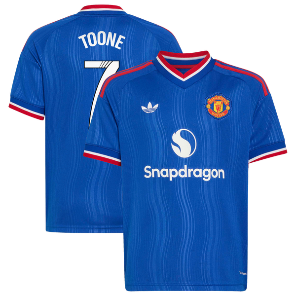 Maillot Extérieur WSL Manchester United adidas 26/27 - Enfant avec flocage Toone 7