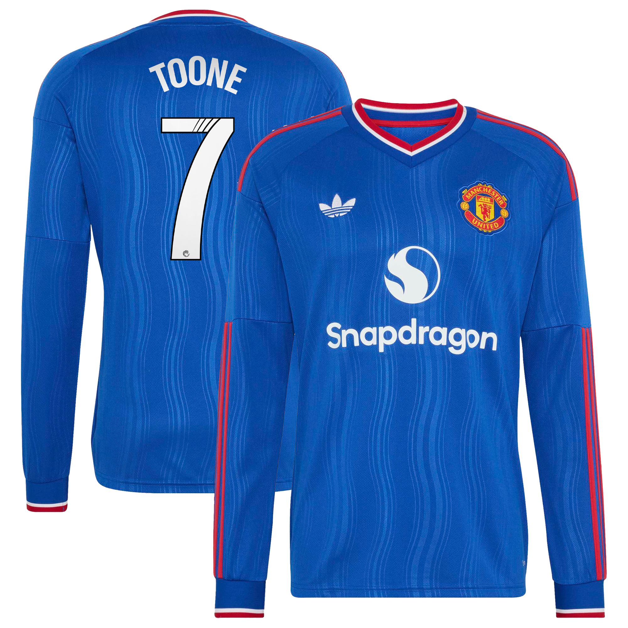Maillot Extérieur WSL Manchester United adidas 26/27 - Manches longues avec flocage Toone 7