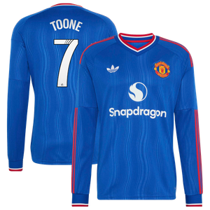 Maillot Extérieur WSL Manchester United adidas 26/27 - Manches longues avec flocage Toone 7, vue 1