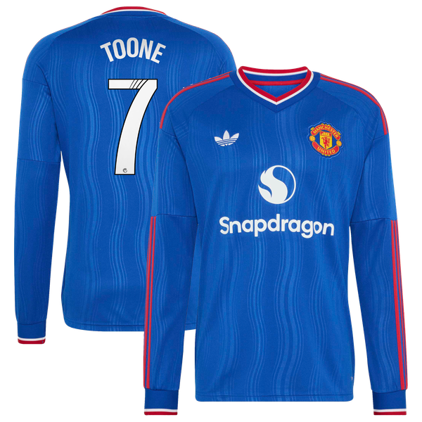 Maillot Extérieur WSL Manchester United adidas 26/27 - Manches longues avec flocage Toone 7