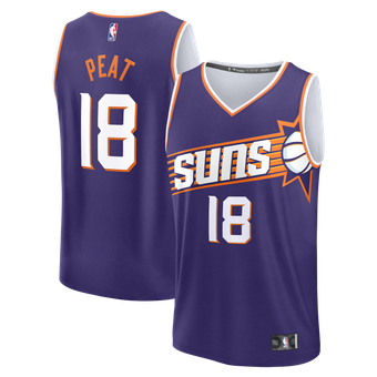 Men's Fanatics Koa Peat Purple Phoenix Suns Fast Break Jersey - Icon Edition