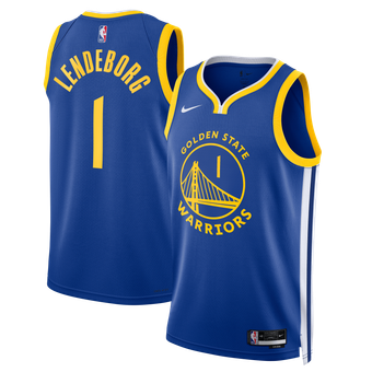Unisex Nike Yaxel Lendeborg Royal Golden State Warriors Swingman Jersey - Icon Edition