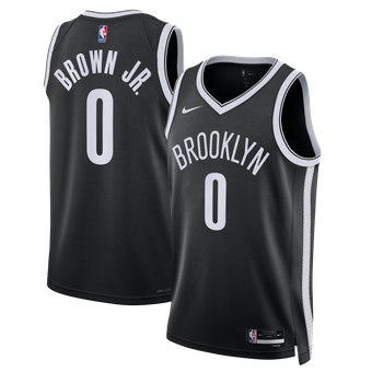 Unisex Nike Mikel Brown Jr. Black Brooklyn Nets Swingman Jersey - Icon Edition