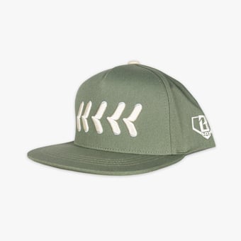 Youth Baseball Lifestyle 101 Green Seams Adjustable Hat