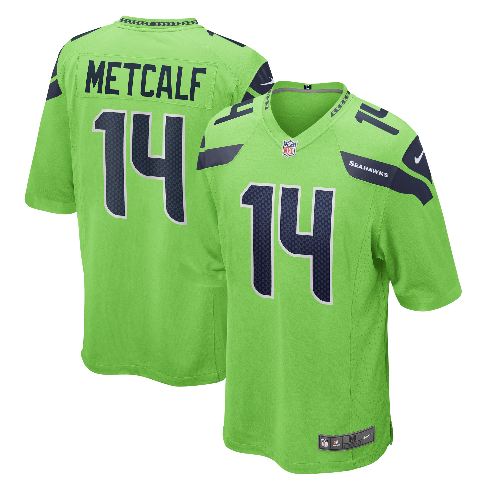 Maglia da gioco alternativa secondaria dei Seattle Seahawks Nike - Verde neon - Sam Darnold - Uomo