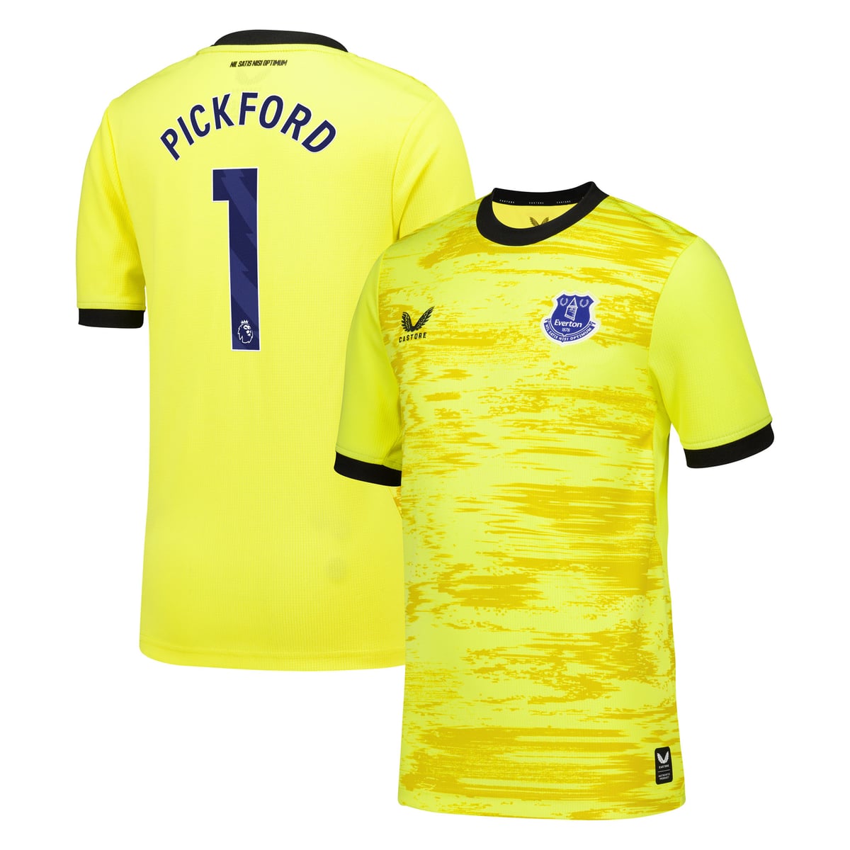 Maillot de gardien Extérieur Everton Castore 2026-27 - Enfants avec flocage Pickford 1