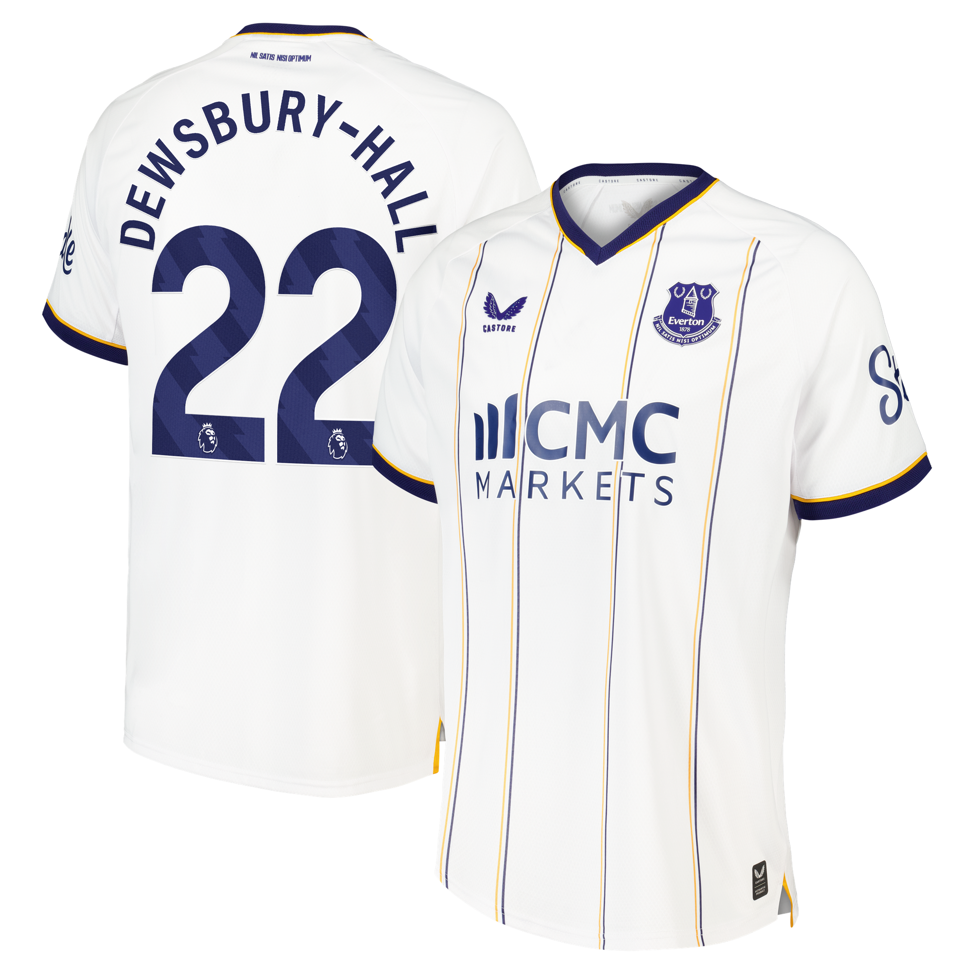 Maillot Pro Extérieur Everton Castore 2026-27 avec flocage Dewsbury-Hall 22