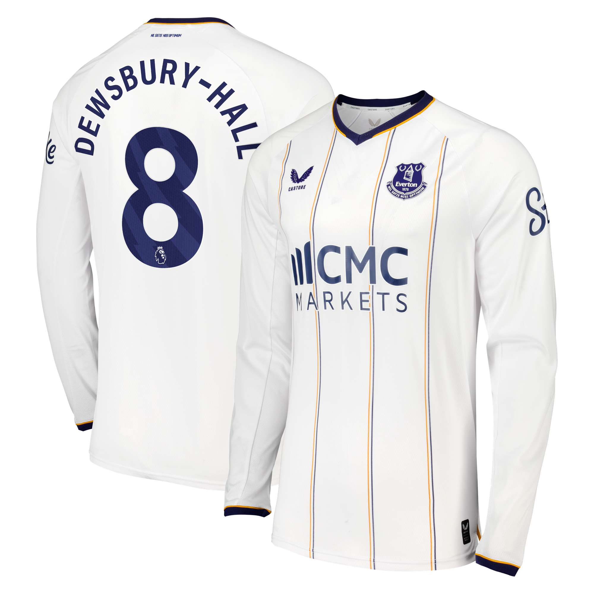 Maillot Pro Extérieur Everton Castore 2026-27 - Manches longues avec flocage Dewsbury-Hall 8