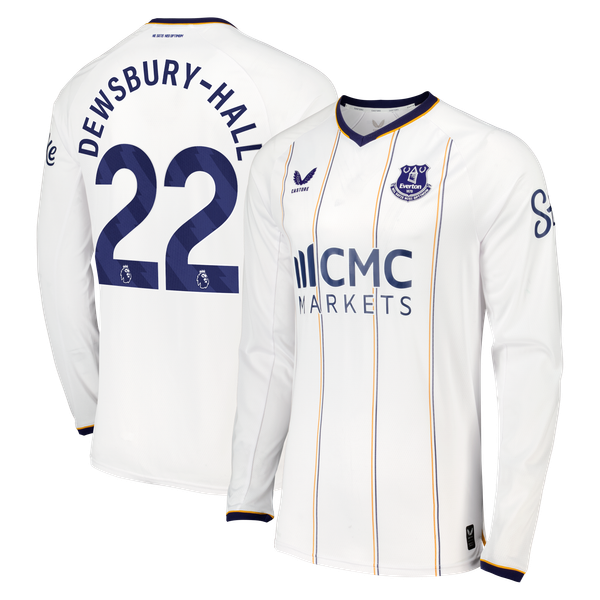 Maillot Pro Extérieur Everton Castore 2026-27 - Manches longues avec flocage Dewsbury-Hall 22