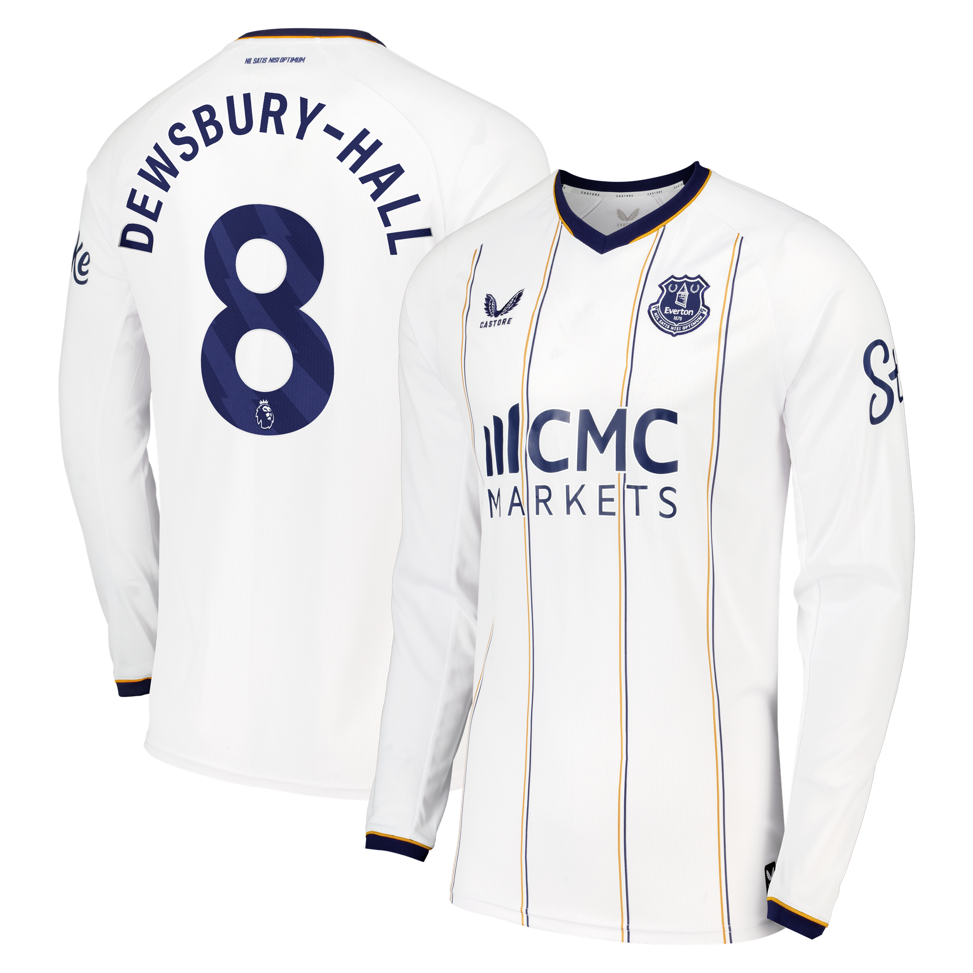 Maillot Repliqué Extérieur Everton Castore 2026-27 - Manches longues avec flocage Dewsbury-Hall 8