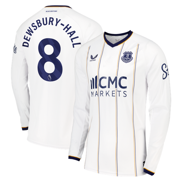 Maillot Repliqué Extérieur Everton Castore 2026-27 - Manches longues avec flocage Dewsbury-Hall 8