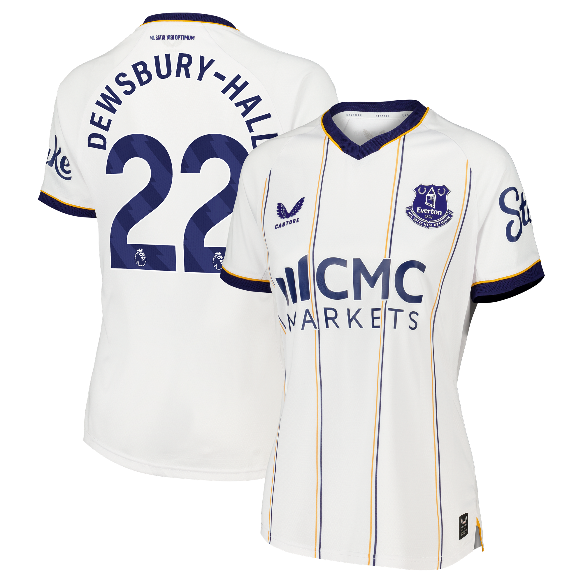 Maillot Pro Extérieur Everton Castore 2026-27 - Femme avec flocage Dewsbury-Hall 22