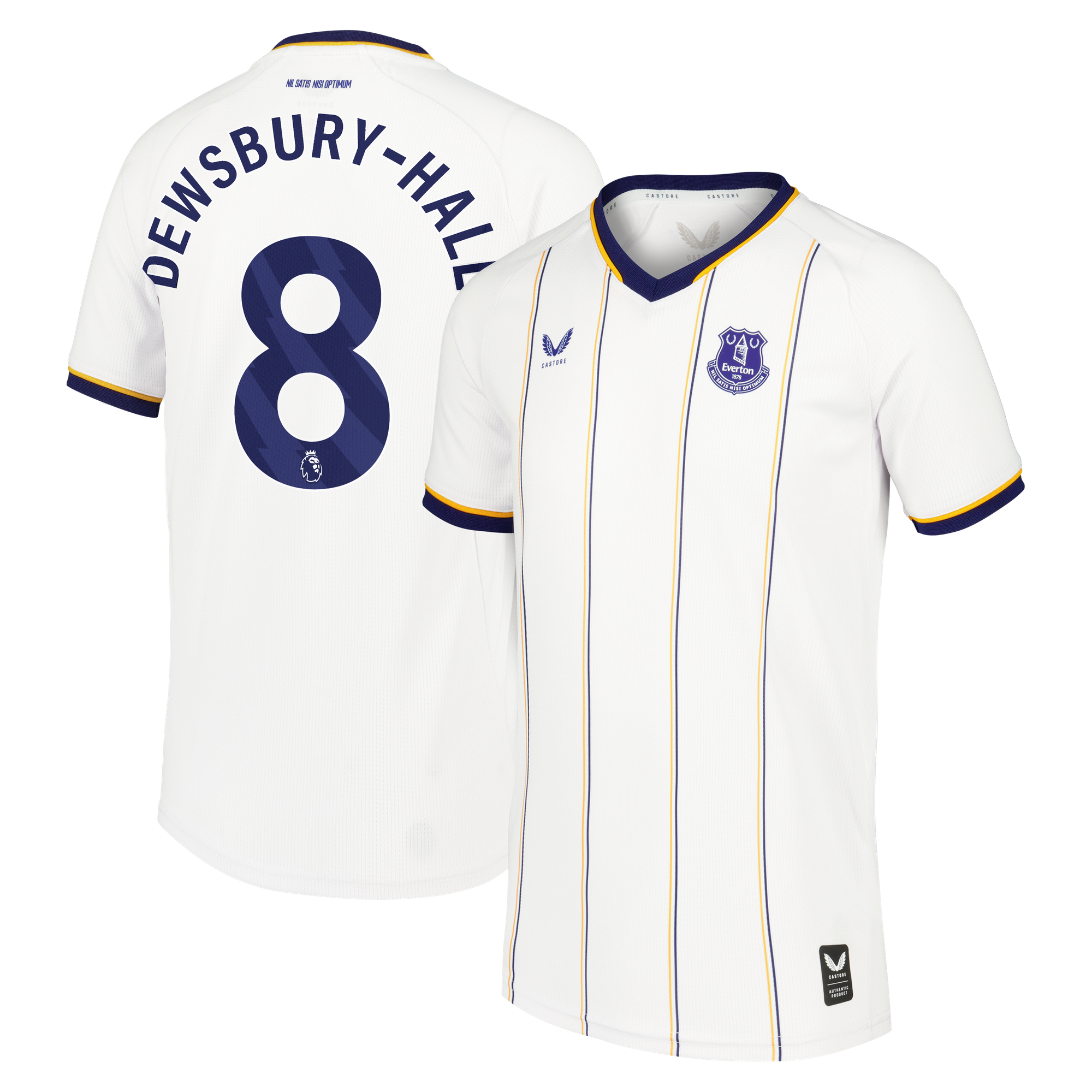 Maillot Repliqué Extérieur Everton Castore 2026-27 - Enfants avec flocage Dewsbury-Hall 8