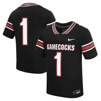 Youth Nike #1 Black South Carolina Gamecocks Alternate Replica Football Jersey