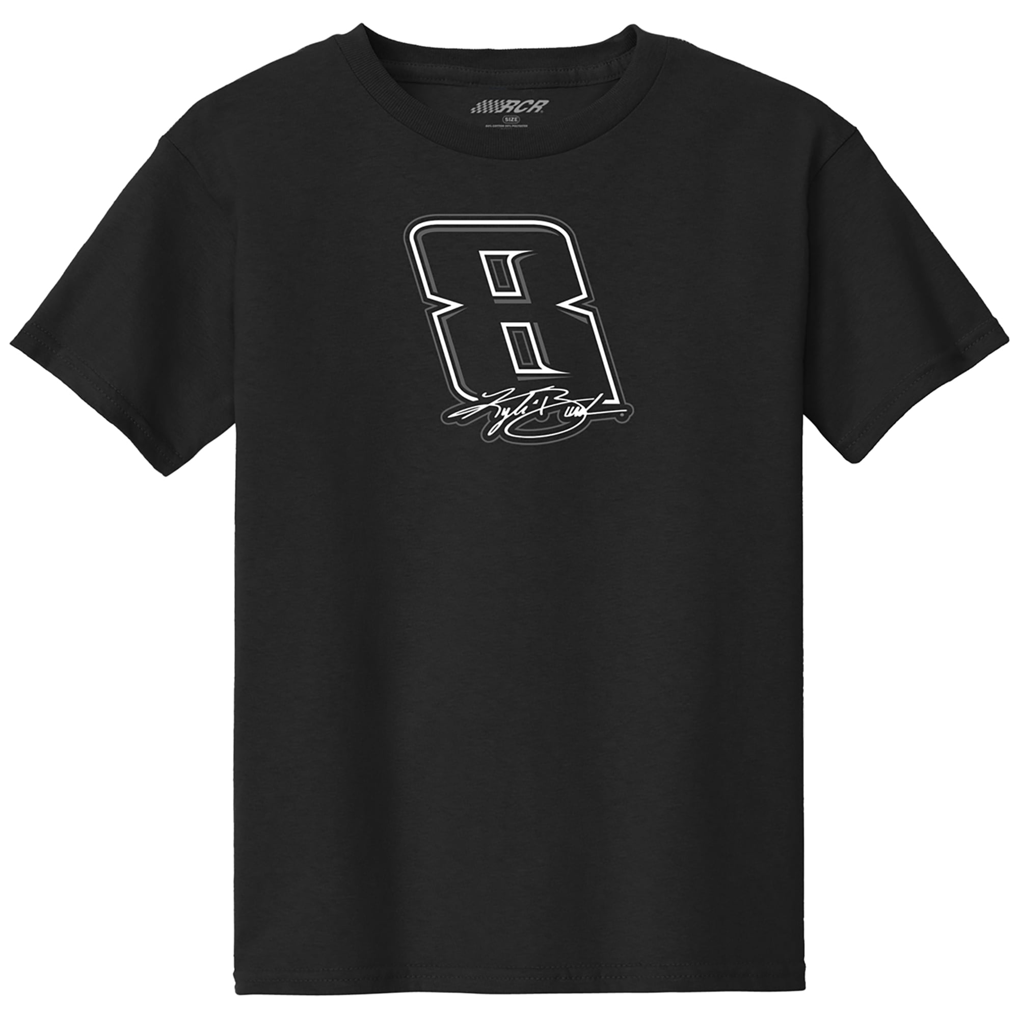 Youth Classic Ink Black Kyle Busch #8 T-Shirt Youth Classic Ink Black Kyle Busch #8 T-Shirt