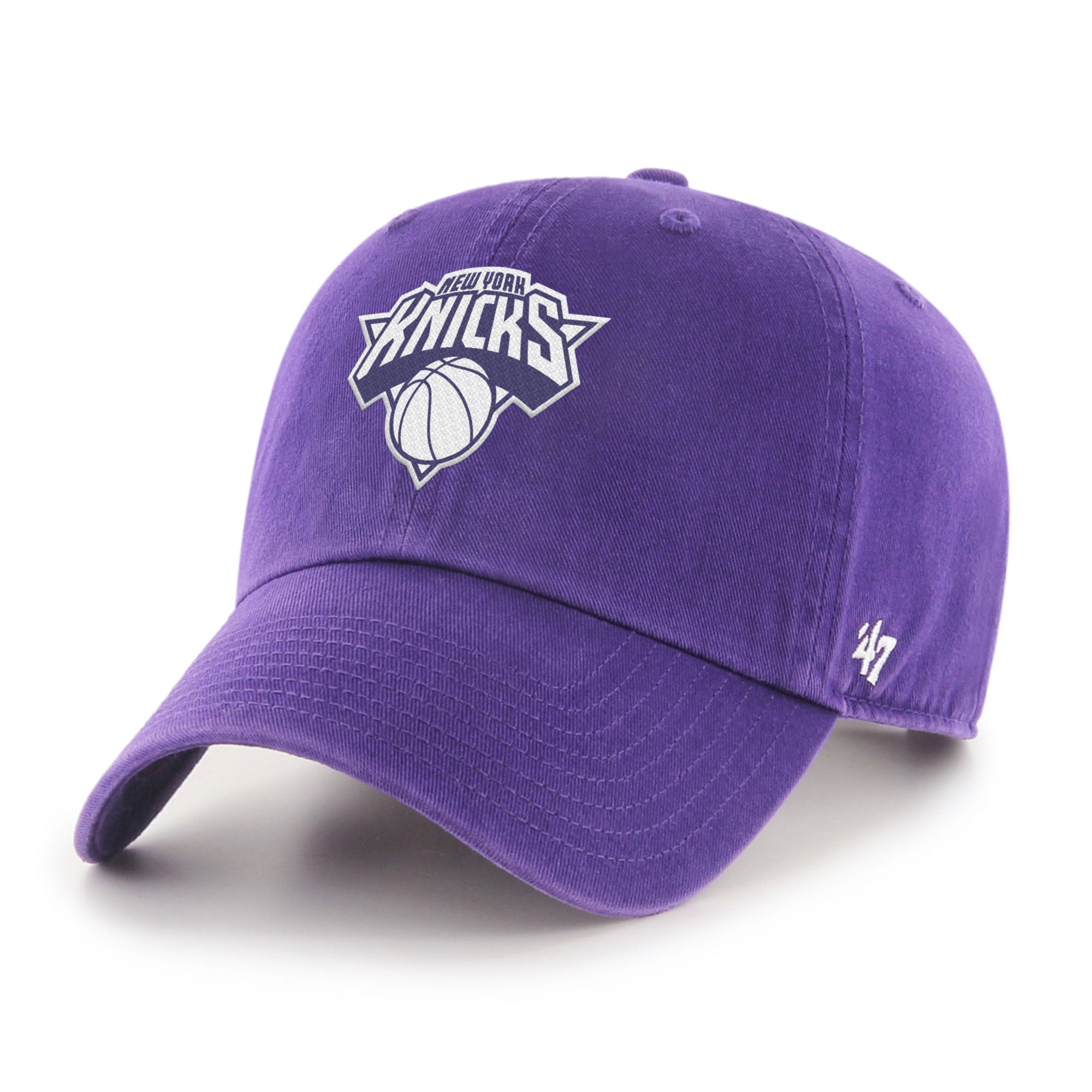 Unisex '47 Purple New York Knicks Color Pack Clean Up Adjustable Hat