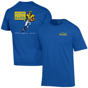 Men's Champion Royal Los Angeles Rams Jersey T-Shirt