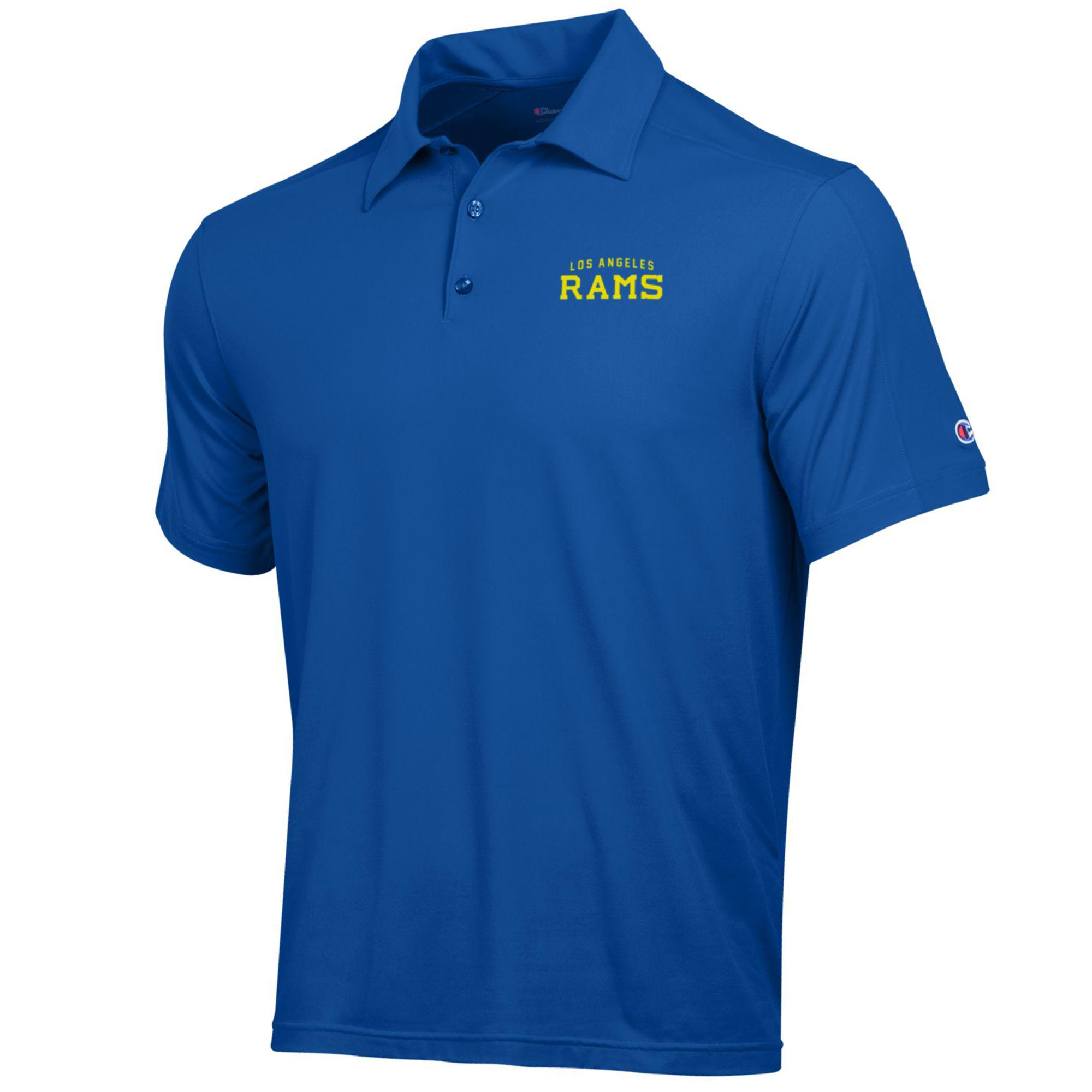 Champion Men's Los Angeles Rams Relaxed-Fit Screen-Print Polo Shirt - Royal