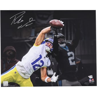 Puka Nacua Los Angeles Rams Autographed 16" x 20" One-Handed Catch Spotlight Photograph