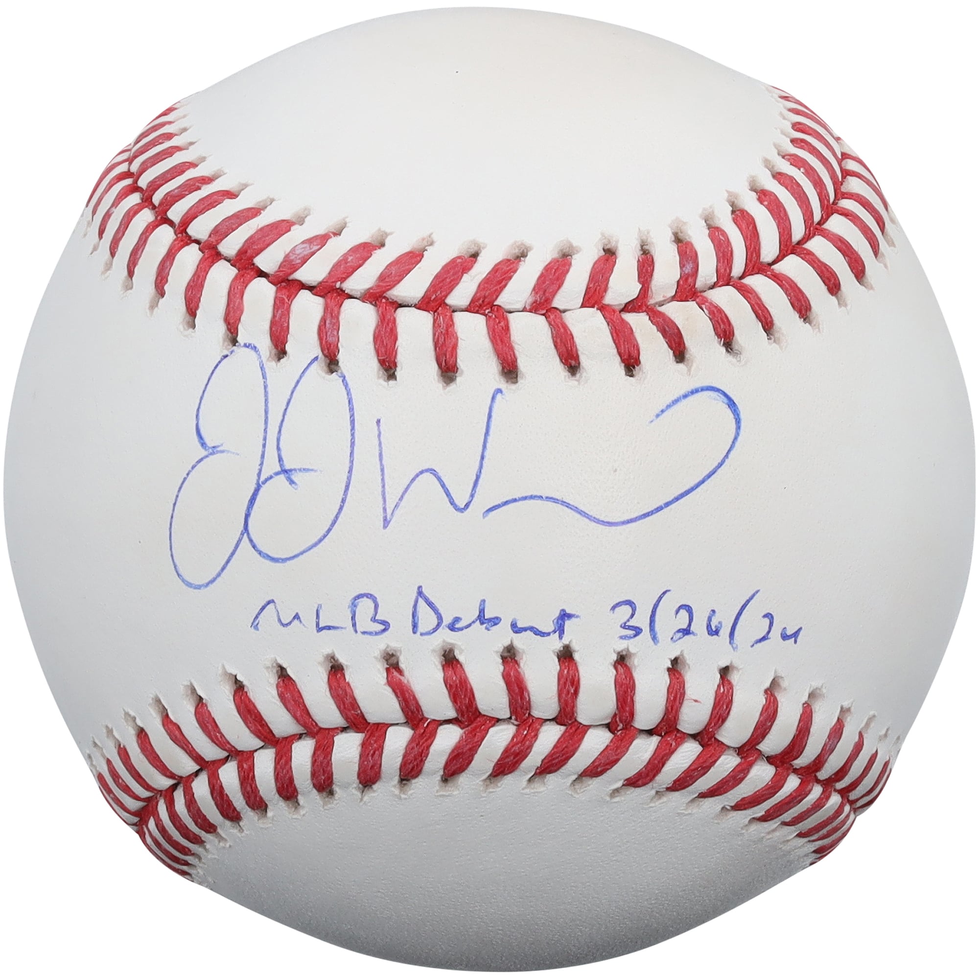 Palla da baseball autografata da JJ Wetherholt dei St. Louis Cardinals con la scritta "MLB Debut 3/26/26"