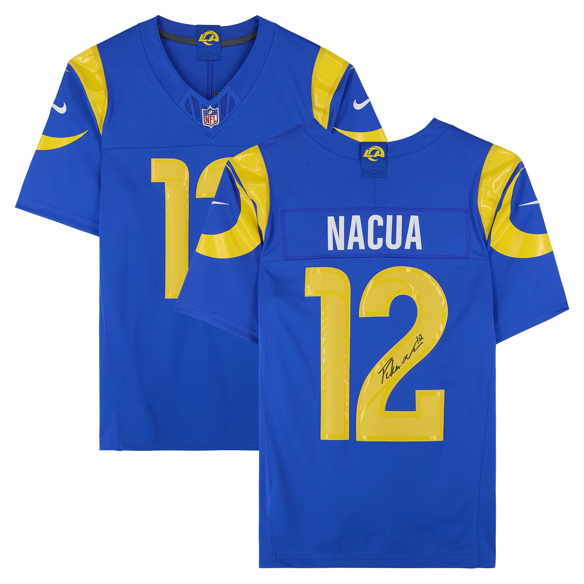 Puka Nacua Los Angeles Rams Autographed Nike Royal Vapor Fuse Limited Jersey