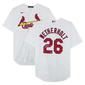 JJ Wetherholt St. Louis Cardinals Autographed White Nike Replica Jersey