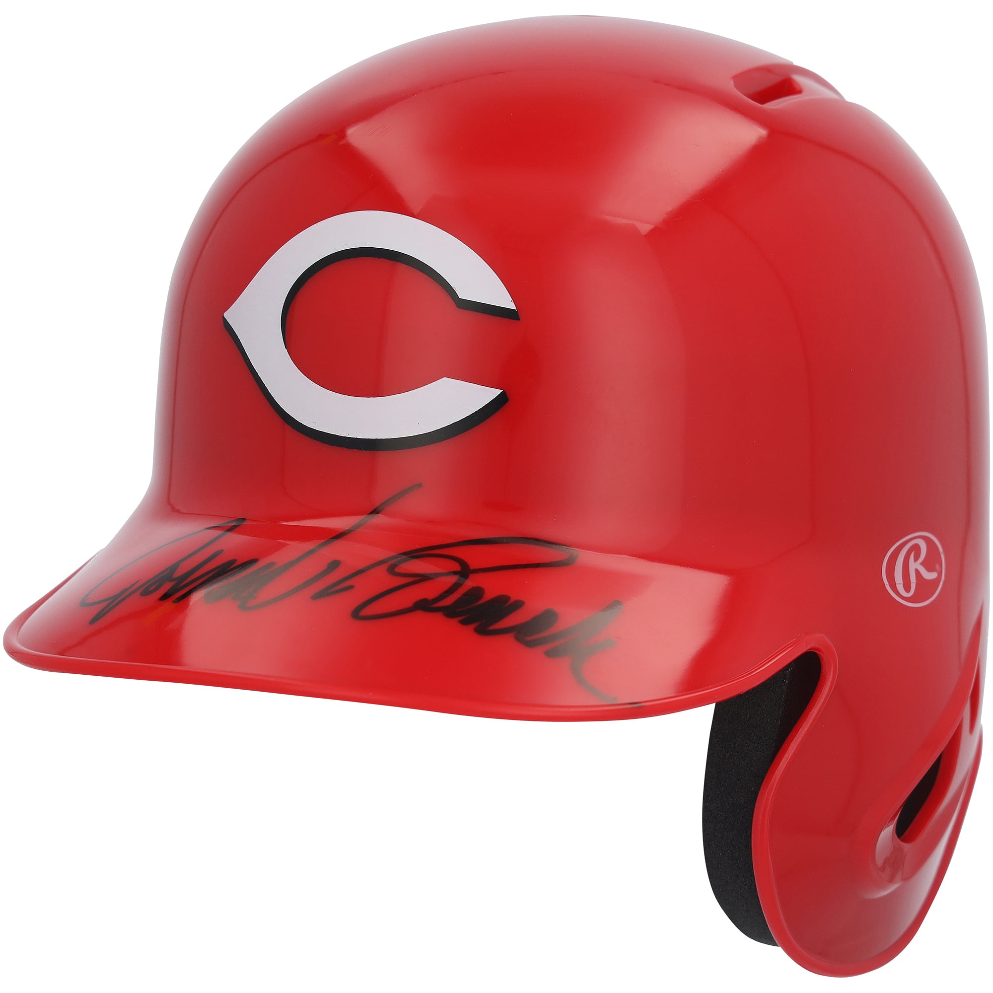 Mini casco da battitore autografato da Johnny Bench dei Cincinnati Reds